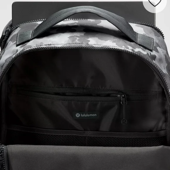 Lululemon Athletica Backpack 22L. Thawed Camo Grey Multi. - Picture 4 of 15